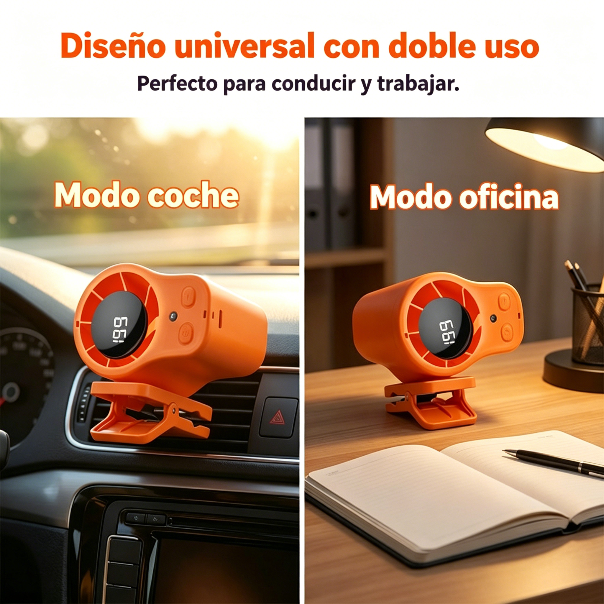 ✨Ventilador turbo portátil para refrigeración de coche