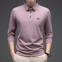 🎁【Oferta por tiempo limitado】🔥【M-4XL】Polo de manga larga sin costuras para hombre