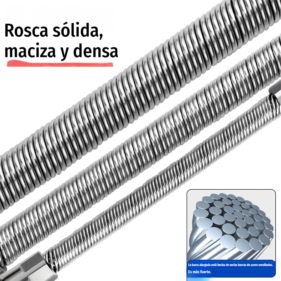 🔩 3 tamaños (1/4", 3/8", 1/2") ⚙️ Barra extensible flexible para llave de carraca - vanadio, llega a rincones estrechos, bloqueo de bola - ideal para maquinistas y aficionados al bricolaje 🛠️