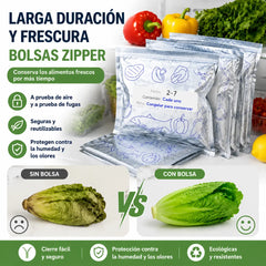 🔥10 pequeñas + 10 medianas + 10 grandes🔥Un total de 30 bolsas de papel de aluminio antibacterianas, súper fáciles de usar, para conservar la frescura.