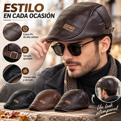 🧢🔥 Boina de cuero genuino con estilo vintage – Calidad premium y diseño atemporal ✨