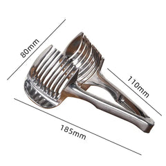 🍅 Cortador Manual de Cocina de Acero Inoxidable | Guía para Cortes Uniformes de Tomate, Limón, Cebolla y Más