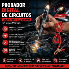 🚗⚡🔥Pluma de prueba de pantalla digital para automóvil, detección y reparación de circuitos, detección de fallas de voltaje positivo y negativo