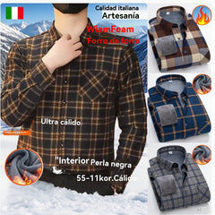 🔥✨【Compra uno, llévate otro gratis】👔【L-5XL】Camisa de manga larga de negocios cálida para otoño e invierno