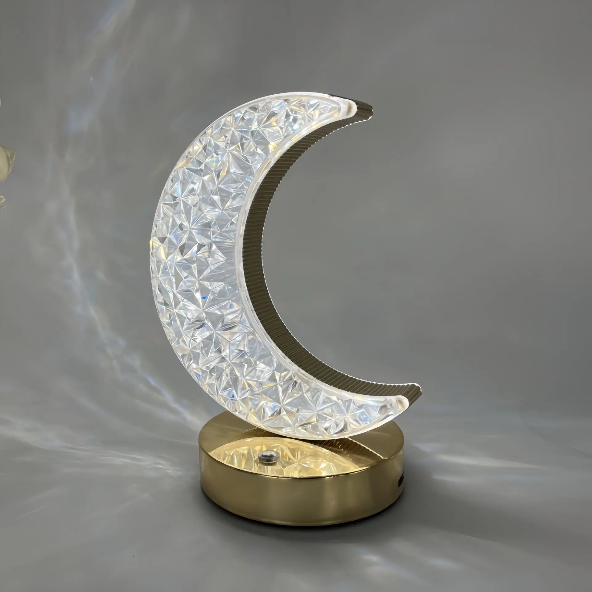 📢📢 50 % popusta! ✨ Staklena noćna lampa geometrijskog oblika: upravljanje dodirom, 3 boje, punjenje putem USB-a, 🏠 ugodna rasvjeta za spavaću sobu.