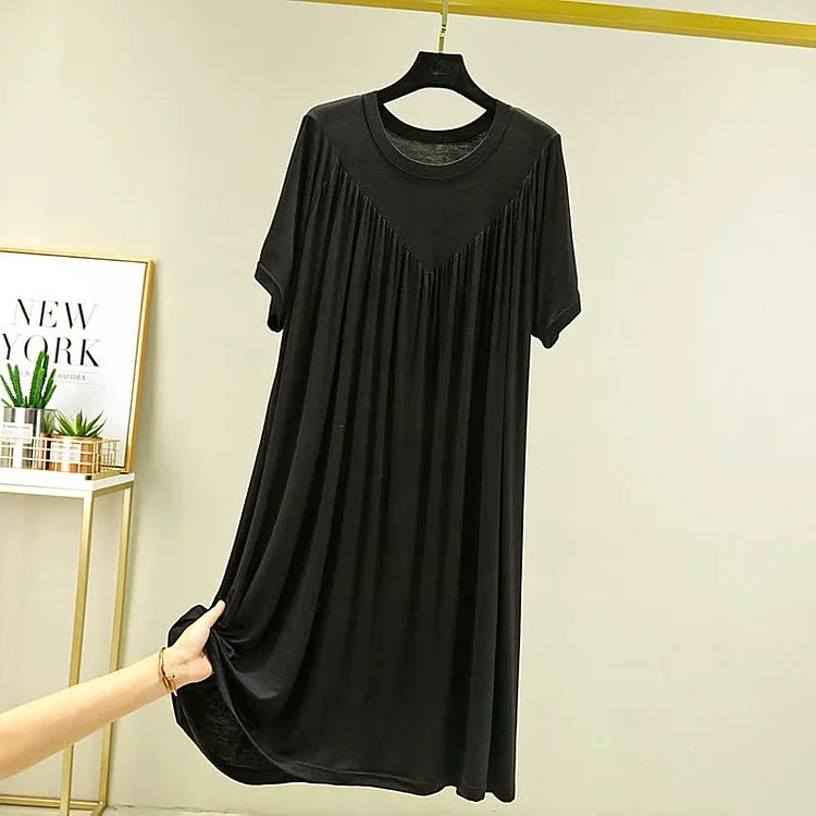 ⚡🔥ÚLTIMO DÍA 51% DE DESCUENTO 🔥Vestido de pijama de manga corta suave y cómodo