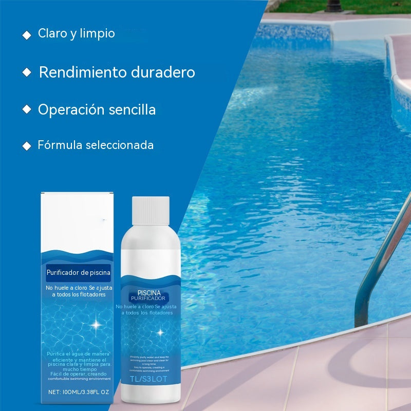 ⏰💦Compra 1 y recibe 1 gratis🏊‍♂️ Líquido Clarificador para Piscinas – Agua Transparente en Horas, Sin Esfuerzo ✨