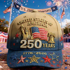 🔥【Compra 1 y llévate 1 gratis】🗽Gorra conmemorativa del aniversario de EE. UU./Gorra de béisbol