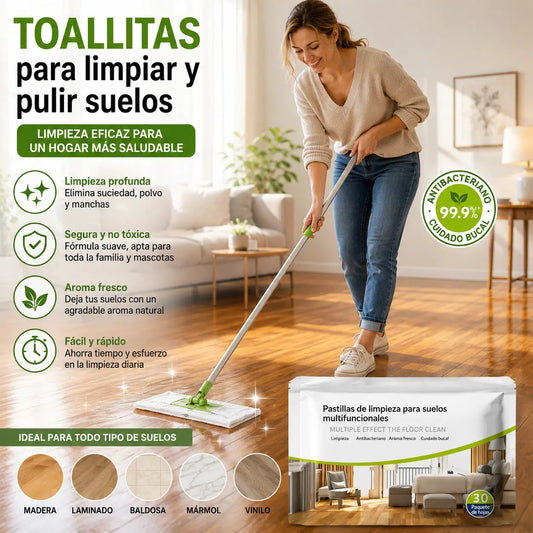 🏠🔥【3 paquetes por 24 euros】Las toallitas limpiadoras para suelos tienen propiedades quitamanchas y abrillantadoras.