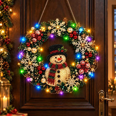 🎄✨ Kit DIY de Atrapaluz Navideño con Perlas y Diamantes | Adorno Colgante con Luces LED | Manualidades Creativas para Navidad 💎