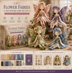 🌸50% de descuento - Serie de costura de cuentos de hadas - Set de muñecas de hadas de patchwork para hacer tú mismo✨👼
