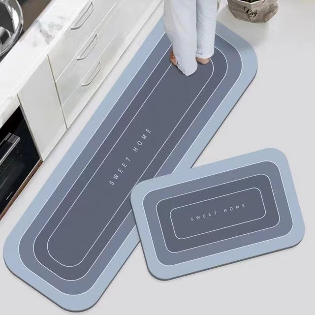 【1 juego de 2 piezas：40*60cm+40*120cm】💥Alfombra antideslizante y absorbente🦶