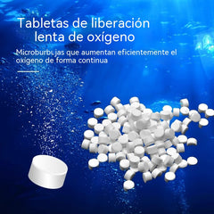 🔥【Compra 2 y llévate 2 gratis, 4 botellas】🐠🌿Tabletas oxigenantes para acuicultura, adecuadas para peceras, estanques, pesca y transporte de peces.
