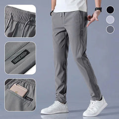 💥【🔥Compre 1 y obtenga 1 gratis：2 piezas】【M-5XL】 Pantalones casuales elásticos de color sólido para hombre