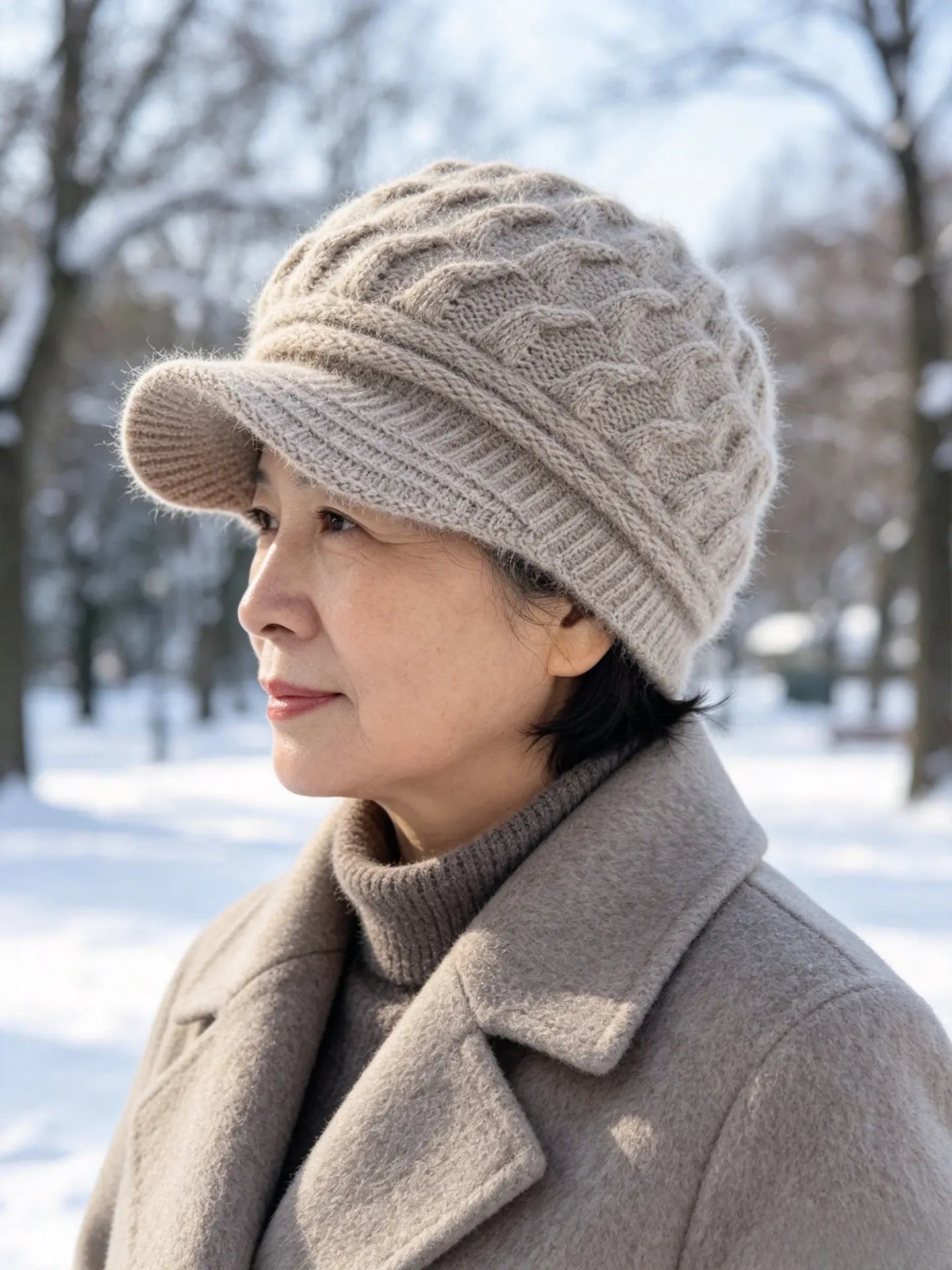 🎁❤️Gorro de punto cómodo con visera