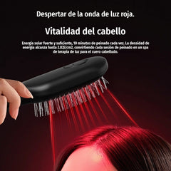 💆‍♀️Peine de masaje con spray relajante para cuero cabelludo – Masaje vibratorio para peinar y cuidar el cabello en casa🔄✨