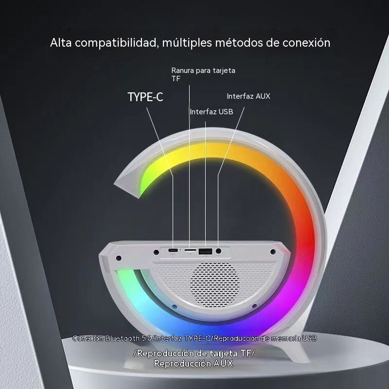 ✨ Lámpara LED Atmosférica Inteligente con Despertador y Música