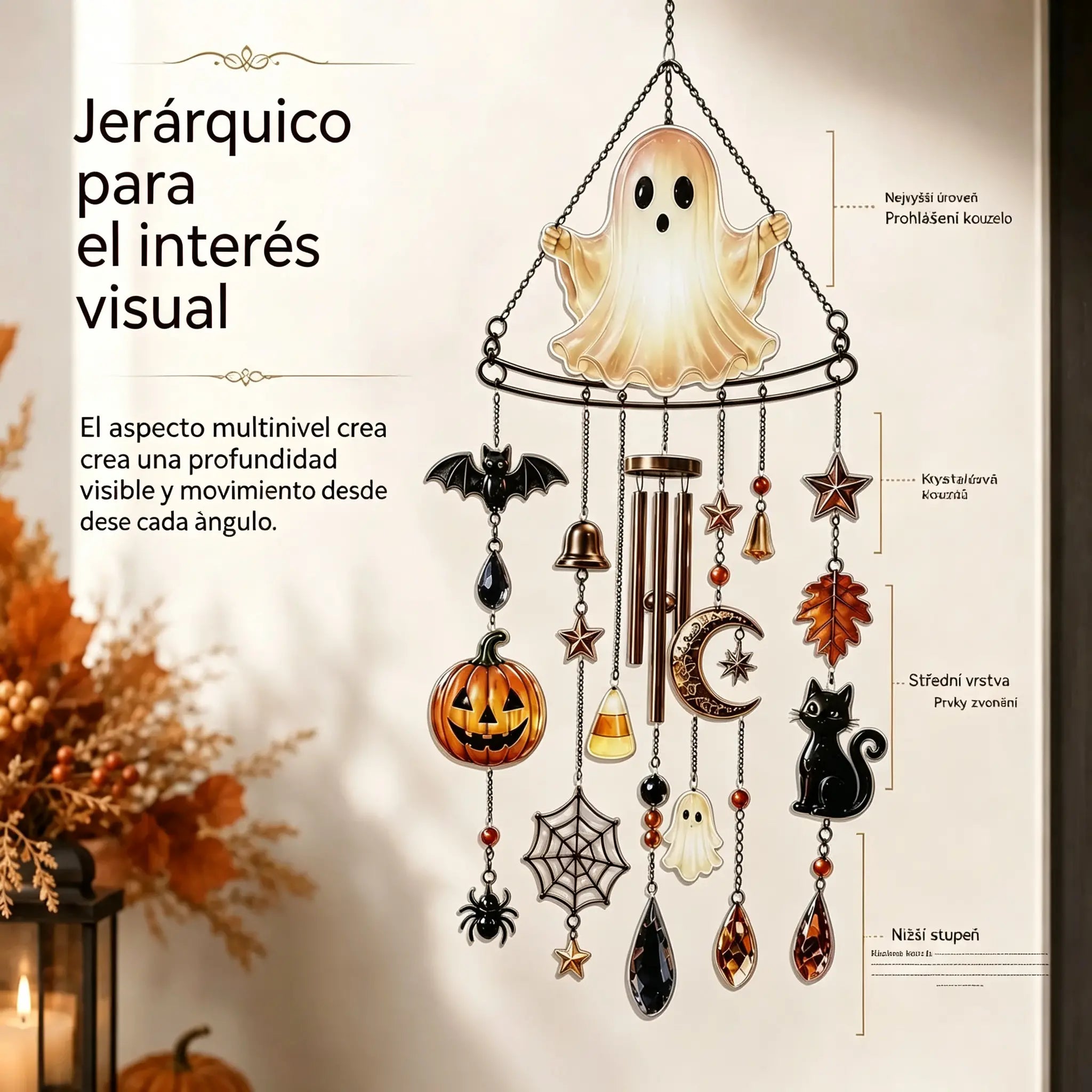 Oferta anticipada de Halloween: ¡Disfruta de un 49% de descuento en campanillas de viento!