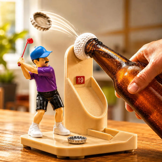 🔥Nepřehlédnutelná nabídka, sleva 50 %! ⛳ 🏌️✨Zábavný otvírák na lahve s golfovou tématikou