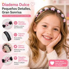 👑【5 piezas】Palitos, pinzas y cintas trenzadas para niñas