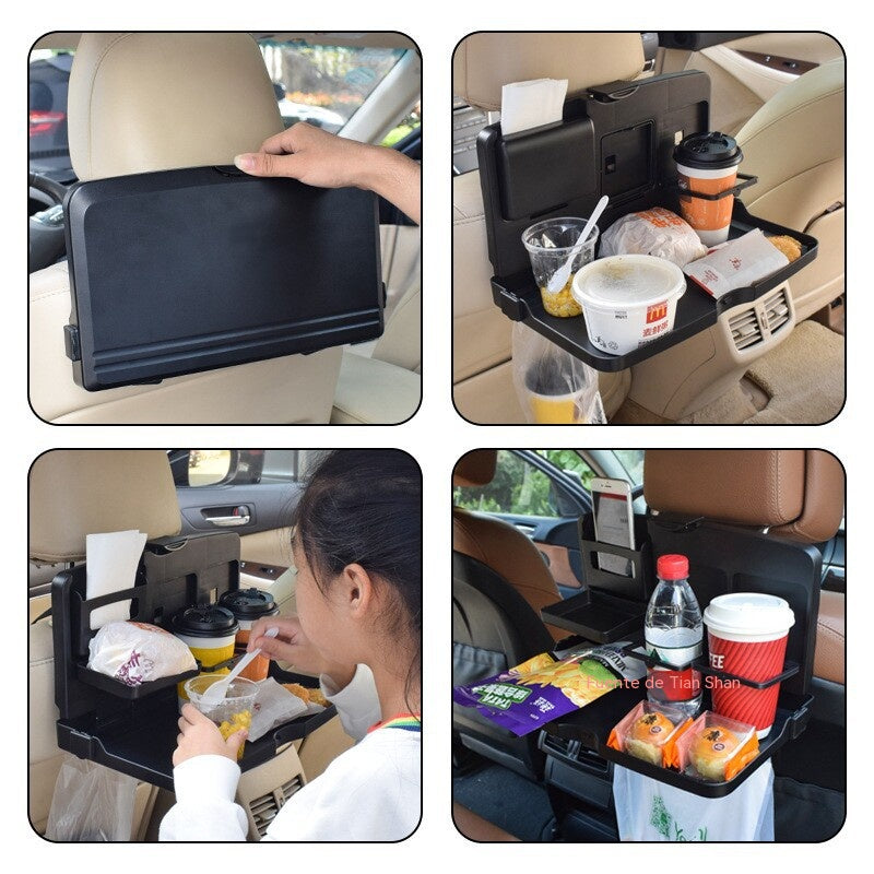 🚗Mesa de comedor pequeña para coche, mesa plegable con función de almacenamiento.