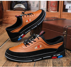 💯🔥【39-48】🔥Los zapatos de negocios casuales para hombre están hechos de cuero impermeable y resistente a las manchas con una suela suave para un uso cómodo.