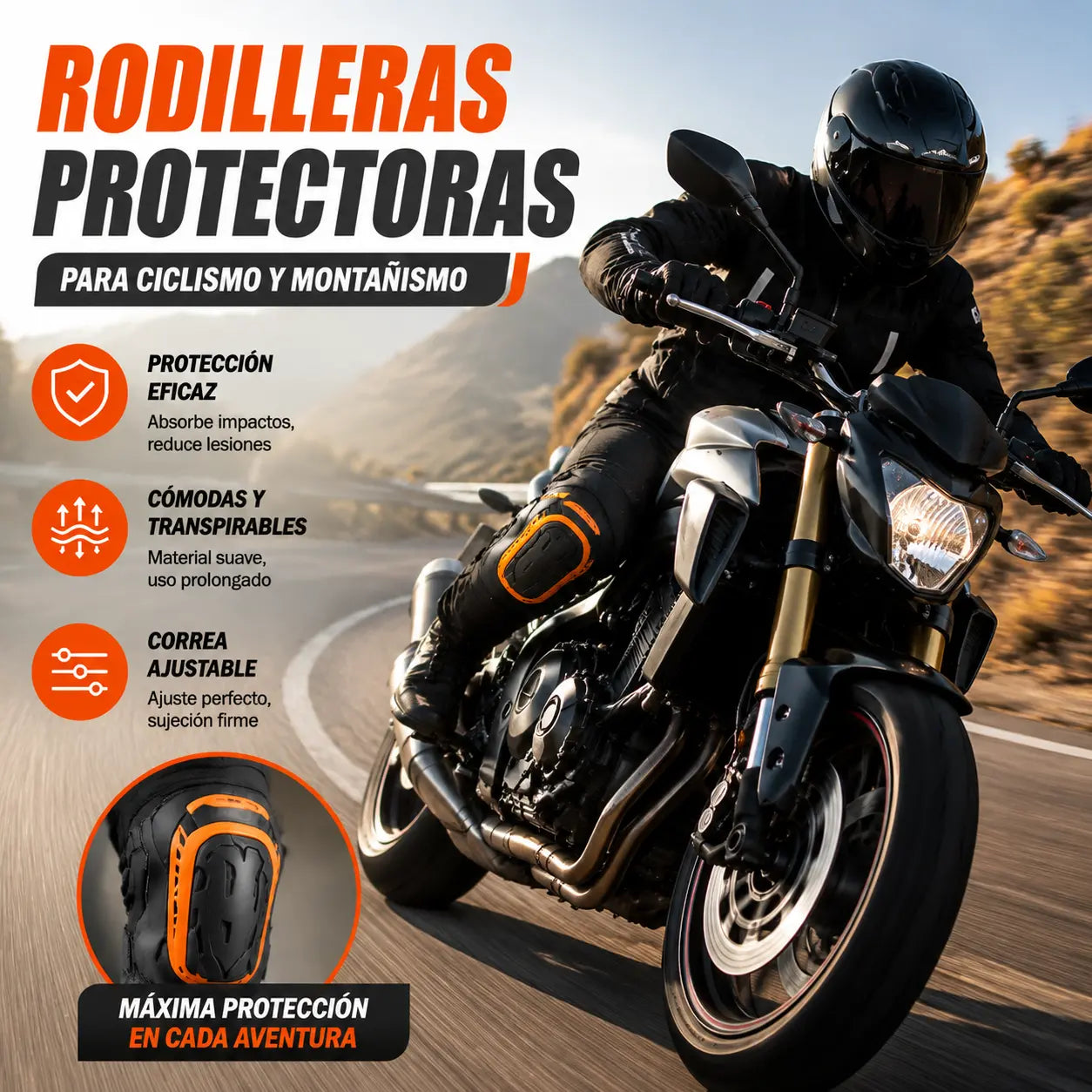 🛡️ ¡50% DE DESCUENTO POR TIEMPO LIMITADO! ✨Rodillera cómoda y resistente: almohadilla protectora resistente a la abrasión y a los impactos contra abrasiones en las rodillas.
