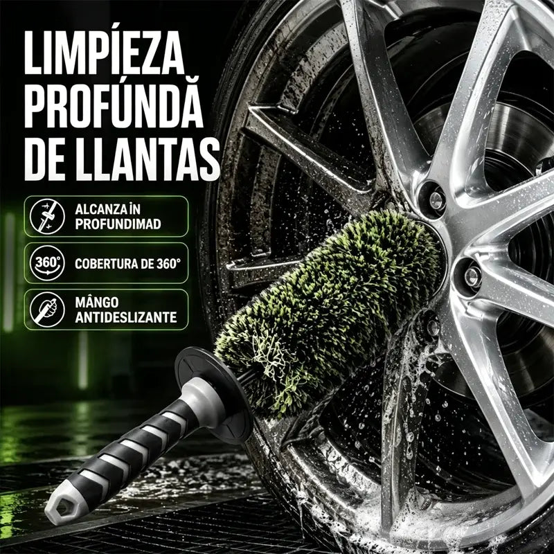 🚗✨ Cepillo Multiusos para Llantas – Ideal para rin, neumáticos y zonas de difícil acceso 🧽