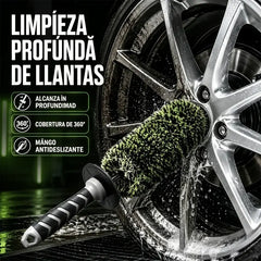 🚗✨ Cepillo Multiusos para Llantas – Ideal para rin, neumáticos y zonas de difícil acceso 🧽