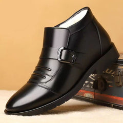 🔥【45% DE DESCUENTO】⭐【39-44】Botas de piel de invierno para hombre con suela gruesa y cálida