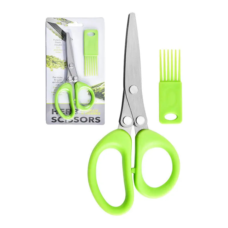 🥗✂️ Nuevas tijeras de cocina multifuncionales de acero inoxidable para verduras