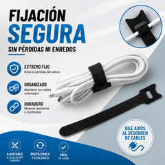 🔥【Paquete de 50】Bridas de velcro reutilizables para asegurar y almacenar artículos