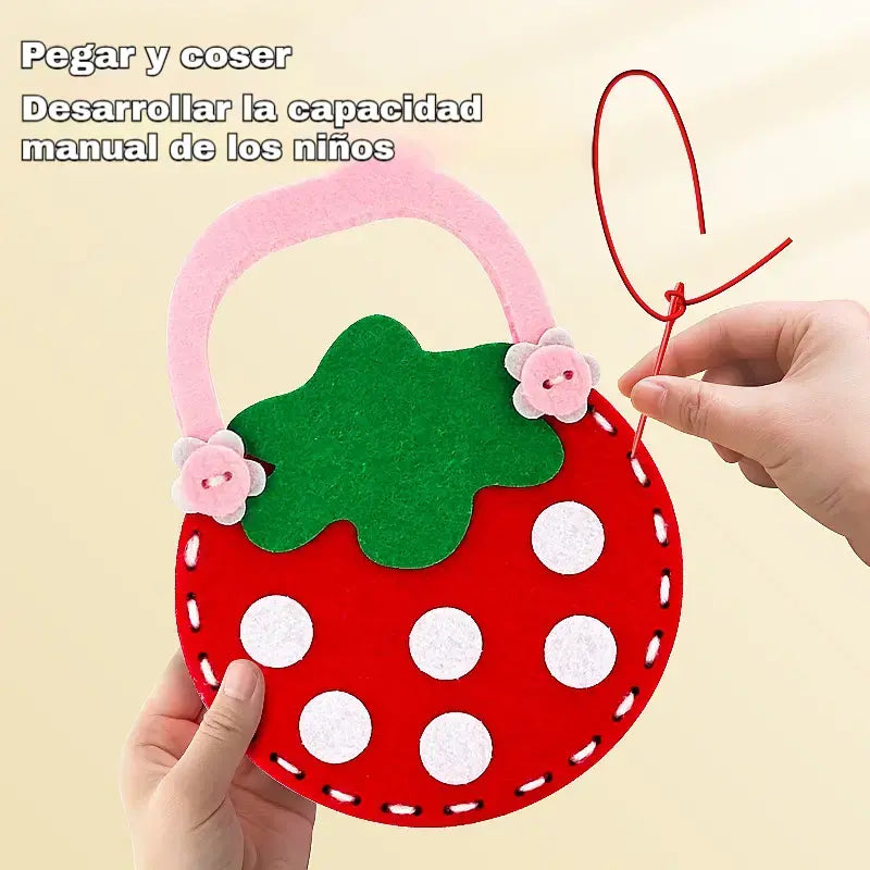 🔥【4 piezas/8 piezas】🥰Bolsos infantiles hechos a mano no tejidos DIY, el mejor regalo para los niños🎁