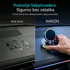 📱 RGB nosač za automobil s automatskim stezanjem i bežičnim punjenjem od 15 W