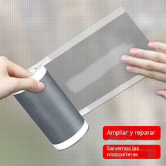 【12cm*10m】Reparación de agujeros en mosquiteras con cinta adhesiva, reparación de malla de acero inoxidable.