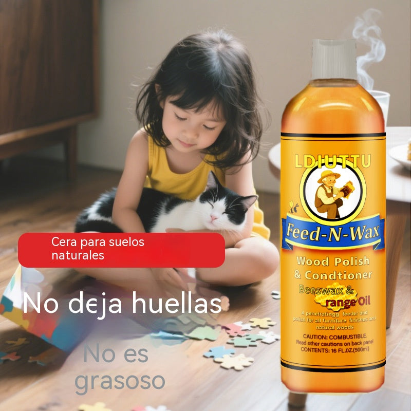 🔥Oferta por tiempo limitado✨Crema de cera de abeja natural de alta eficacia para pulir y limpiar madera.