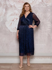 【S-5XL】Vestido degradado brillante ｜Ligero y aireado ｜Elegante y rejuvenecedor