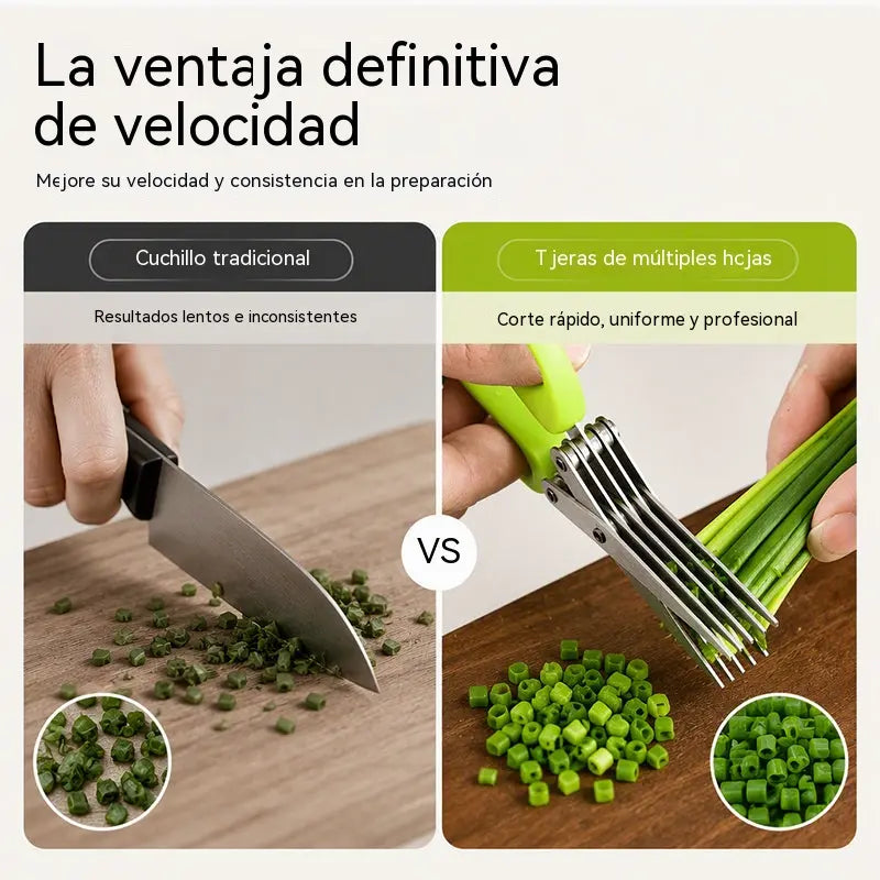 🥗✂️ Nuevas tijeras de cocina multifuncionales de acero inoxidable para verduras