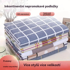 (50*70cm) 🛌 4vrstvá omyvatelná a prodyšná podložka pro péči o plenky pro dospělé