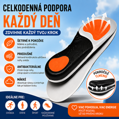 🔥【Kúpte jeden a druhý dostanete zadarmo】👣【Veľkosti 35-46】⚡ Ortopedická športová vložka s podporou klenby – plné odpruženie, maximálne pohodlie