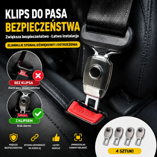💥💥【4 sztuka】🚗👍Metalowy przedłużacz pasa bezpieczeństwa w samochodzie