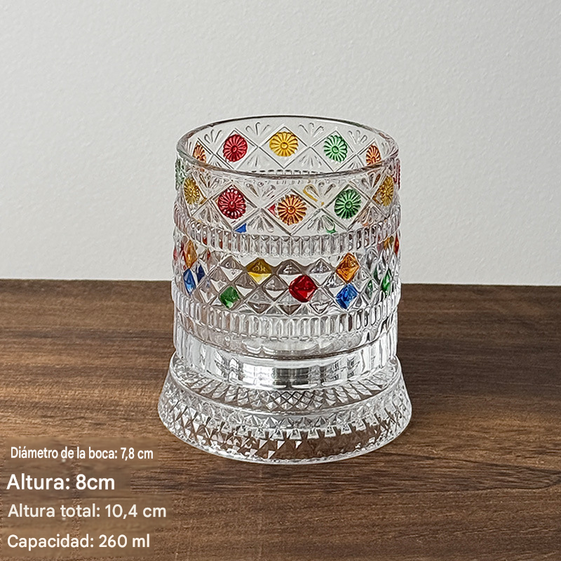 🥃【270ml】💎Vaso de whisky giratorio 360°, vaso de licor antiestrés pintado