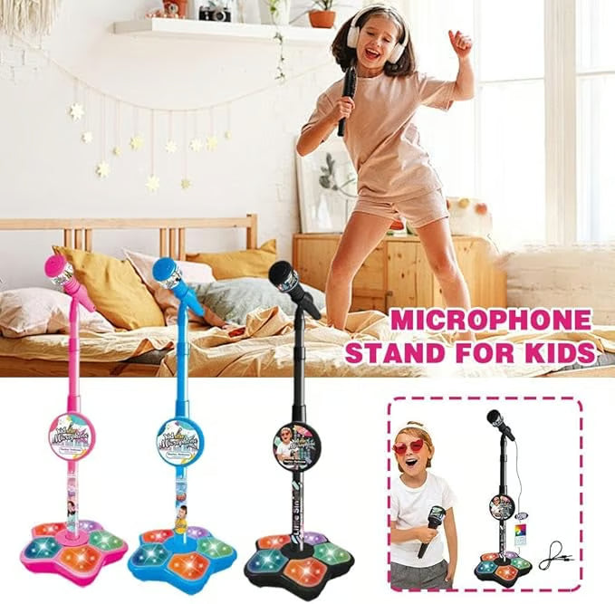 💥Juego de micrófono, juego de máquina de karaoke con luz