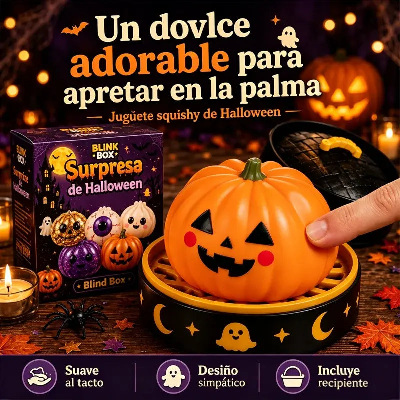🎃【¡Compra 1 y llévate 1 gratis!】2 unidades a 25 euros💀 Baozi Fantasma Squishy Anti-Estrés – Juguete de Halloween para Apretar, Aliviar la Ansiedad y Relajarse 🧘