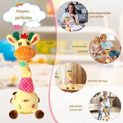 🦒👼Una jirafa de peluche interactiva, 🎵una linda compañera que cantará contigo.