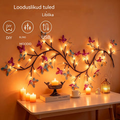 ✨ Painduvad LED-valguskettad liblikatega – kaunista oma kodu maagilise ja sooja atmosfääriga 🦋💡