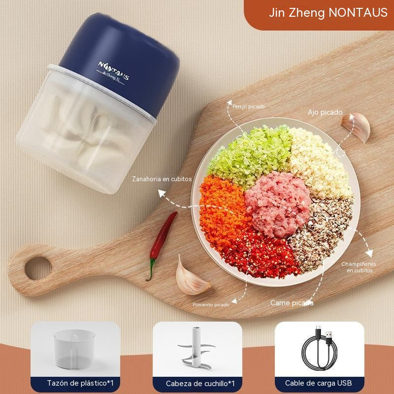 🧅🌶️Mini Picadora Eléctrica de Alimentos Eficiente e Inalámbrica