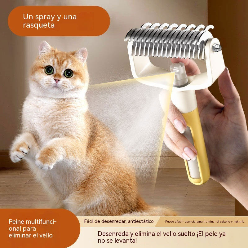 🔥【Compra uno y llévate otro gratis】🐈🐶peine para eliminar el pelo de gatos y perros, peine para perros, peine para mascotas, peine en spray para gatos