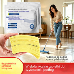 🧹【Kup 1, a 1 dostaniesz GRATIS!】✨ 240 antybakteryjnych i dezodorujących wielofunkcyjnych tabletek czyszczących | Nadaje się do podłóg z twardego drewna, podłóg laminowanych, płytek i ścian kamperów
