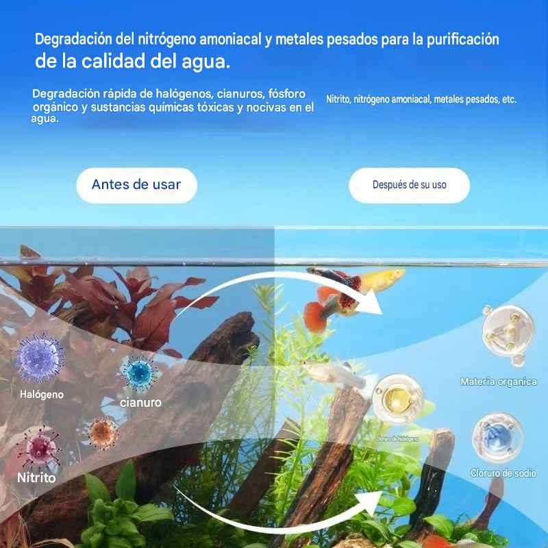 🐟【Compra 1 y llévate 1 gratis】💧 Pastillas efervescentes para limpiar el agua de acuarios y estanques🔥